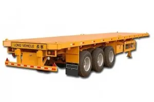 3-osna kontejnerska prikolica z ravno posteljo