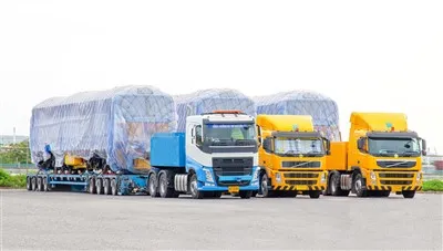 80 Ton Low Bed Trailer for Wind Turbine Generator