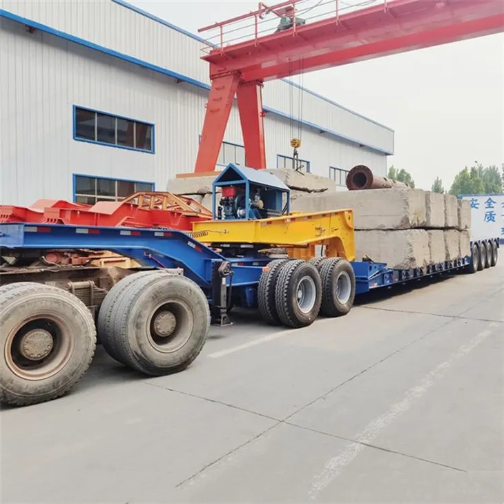 4-osna 120-tonska snemljiva prikolica z gosjim vratom