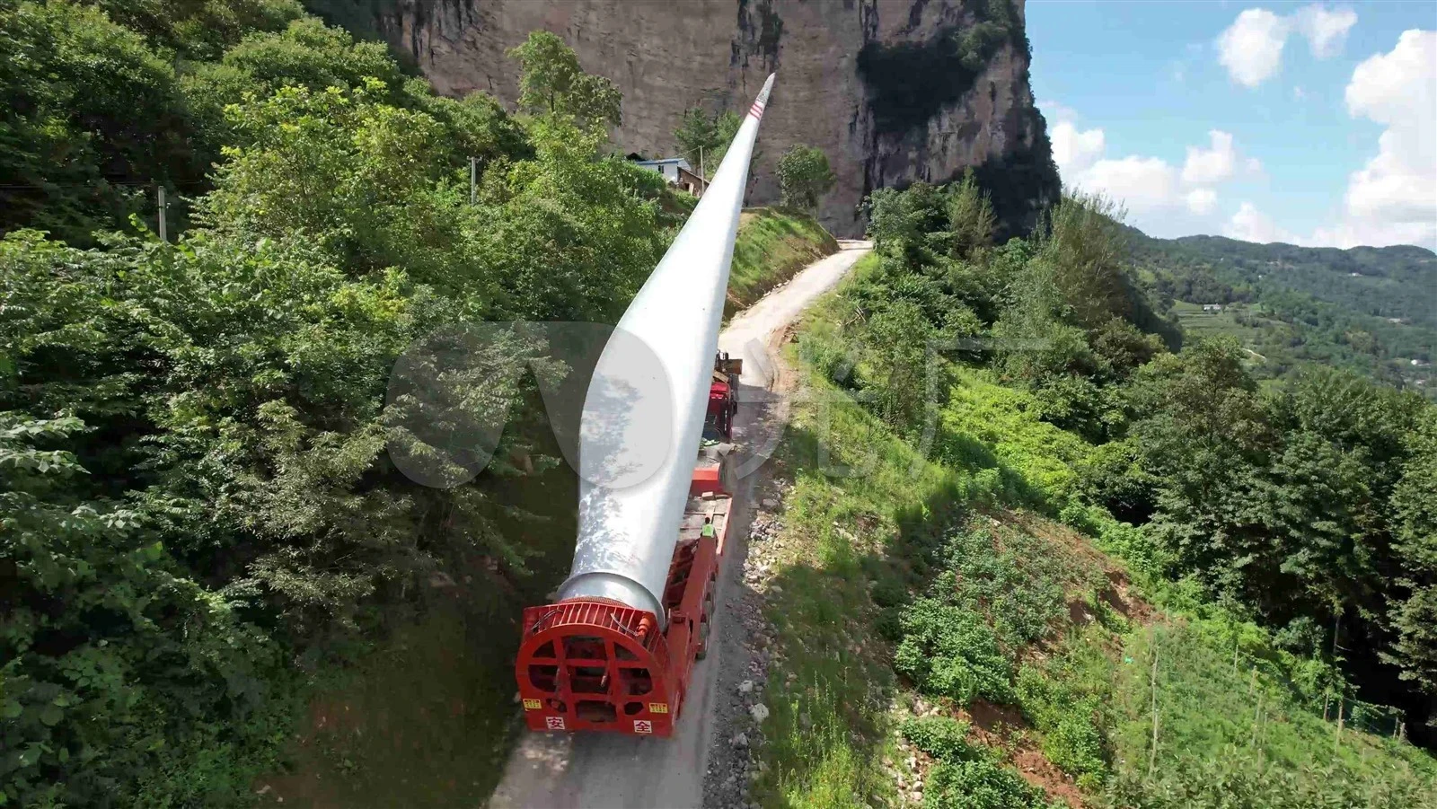 blade lifter on cliff side mountain road blade lifter on cliff side mountain road
