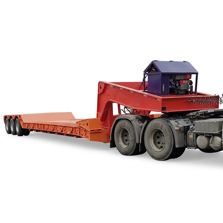 3-osna 60-tonska snemljiva prikolica z gosjim vratom