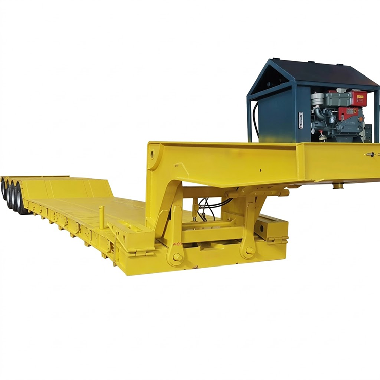 Triosni Heavy Duty hidravlični Gooseneck Lowboy