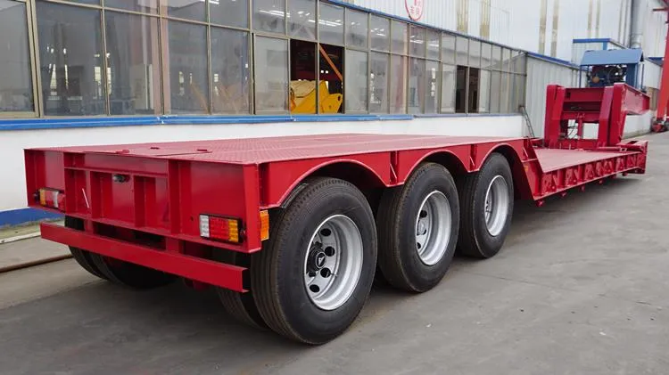 60 Ton Hydraulic Detachable Gooseneck Lowboy Trailer manufacture 60 Ton Hydraulic Detachable Gooseneck Lowboy Trailer manufacture