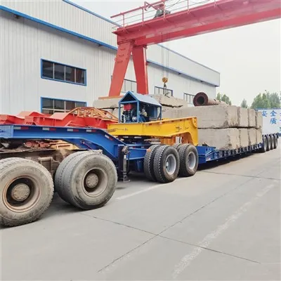 4-osna 120-tonska snemljiva prikolica z gosjim vratom